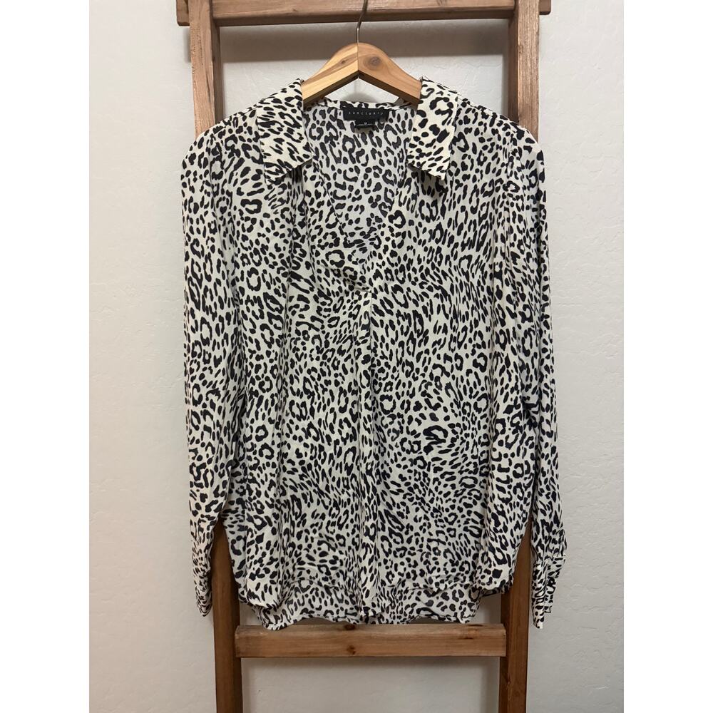 Sanctuary- black and white leopard print- size medium - Picture 1 of 4